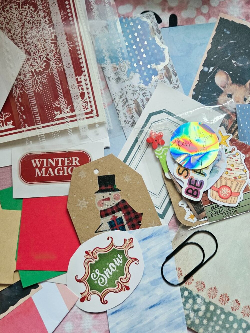 Mystery Junk journal kit  30+ piece